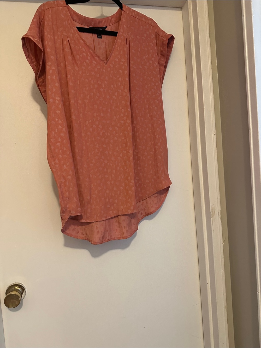 Simply Vera Vera Wang Dusty Rose V-Neck Blouse